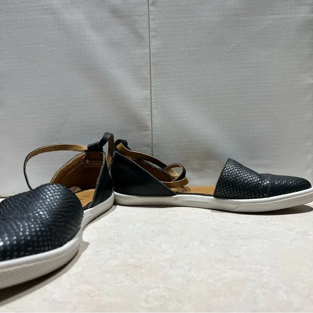 Kaanas St. Thomas Ankle Strap D’Orsay Shoes -‎ Black - Size 40 Espadrille
